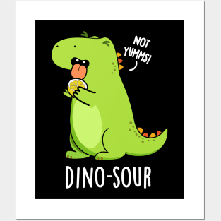 Dino-sour Funny Dinosaur Pun Posters and Art